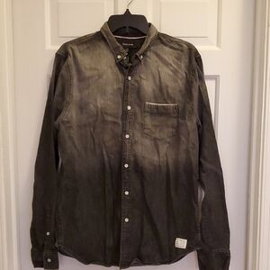 Adam Levine Black Soft Denim Shirt